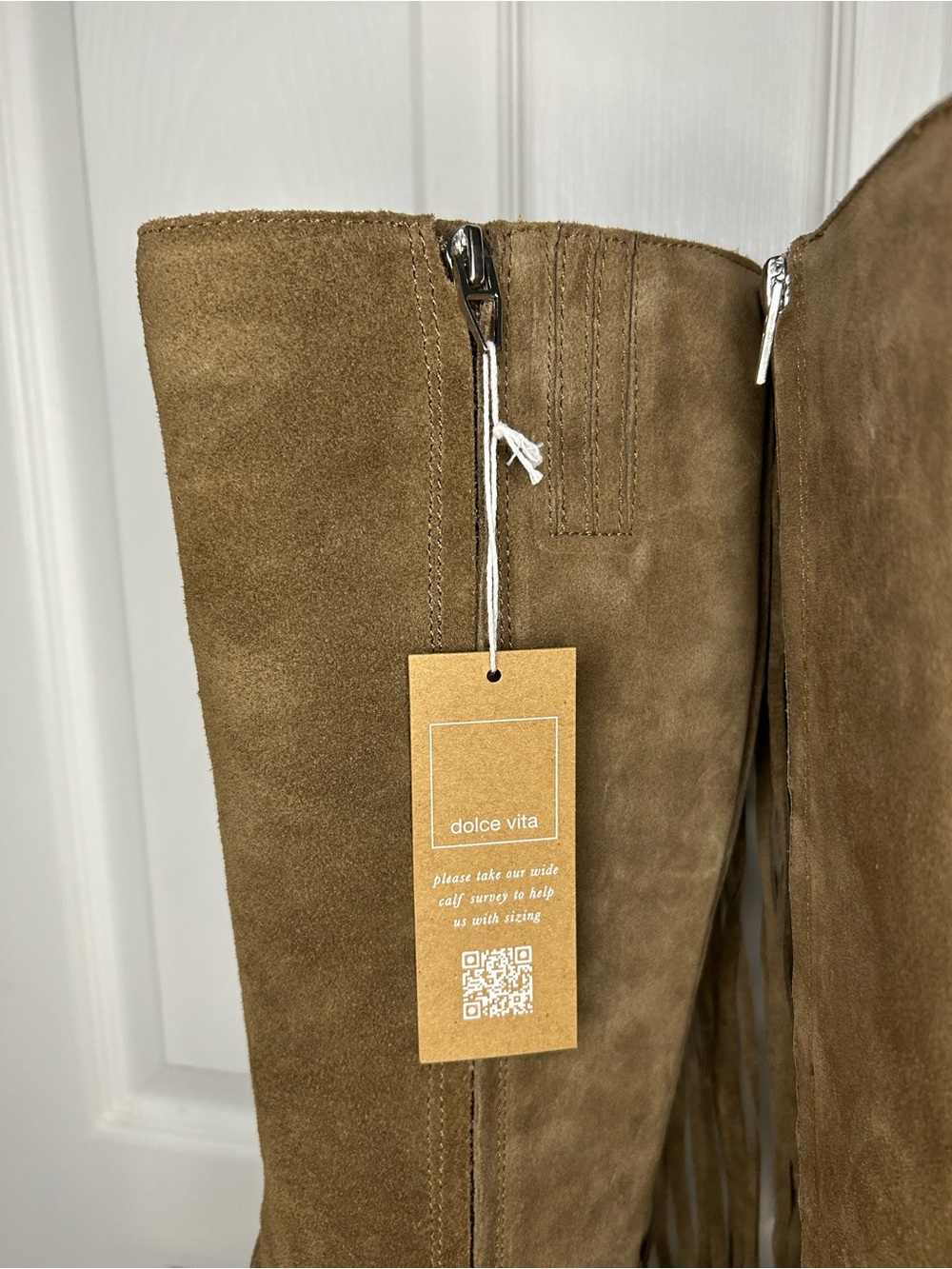 Anthropologie Dolce Vita Giano Suede Fringe Boots - Picture 9 of 15
